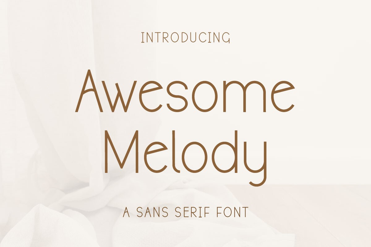 Awesome Melody Font preview