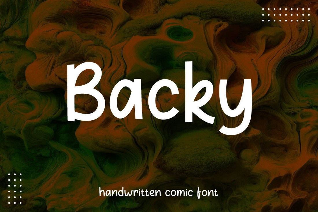 Backy Font preview