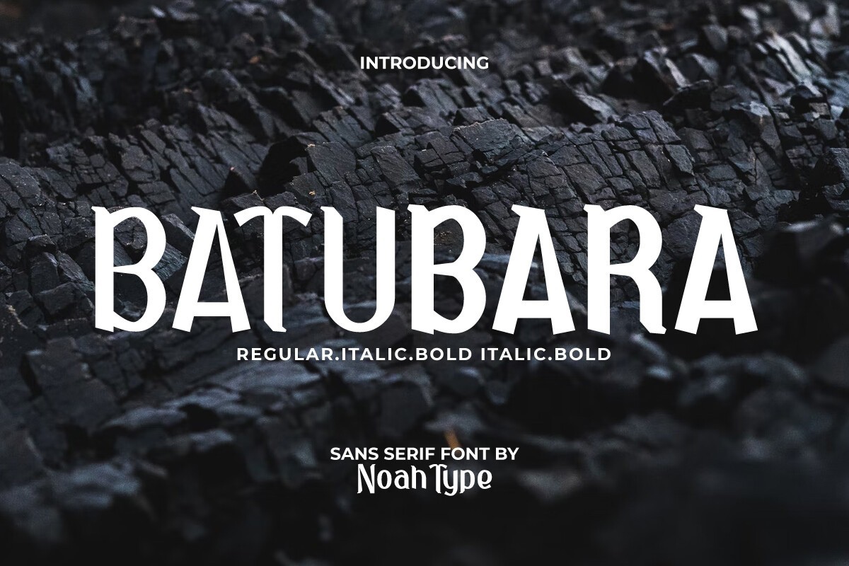 Batubara Font preview