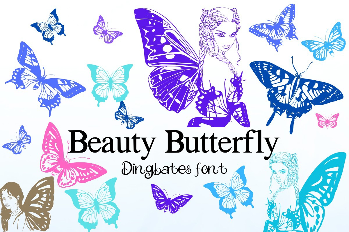 Beauty Butterfly Font preview