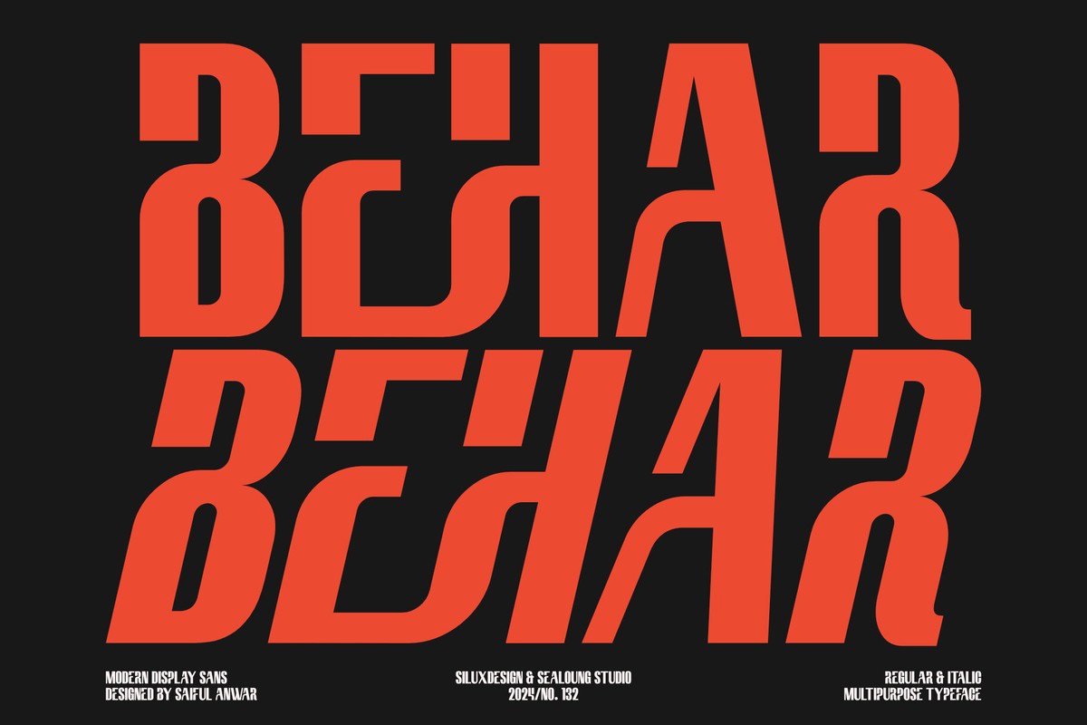 Behar Font preview