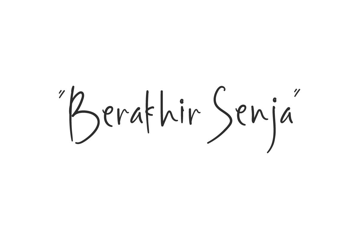 Berakhir Senja Font preview