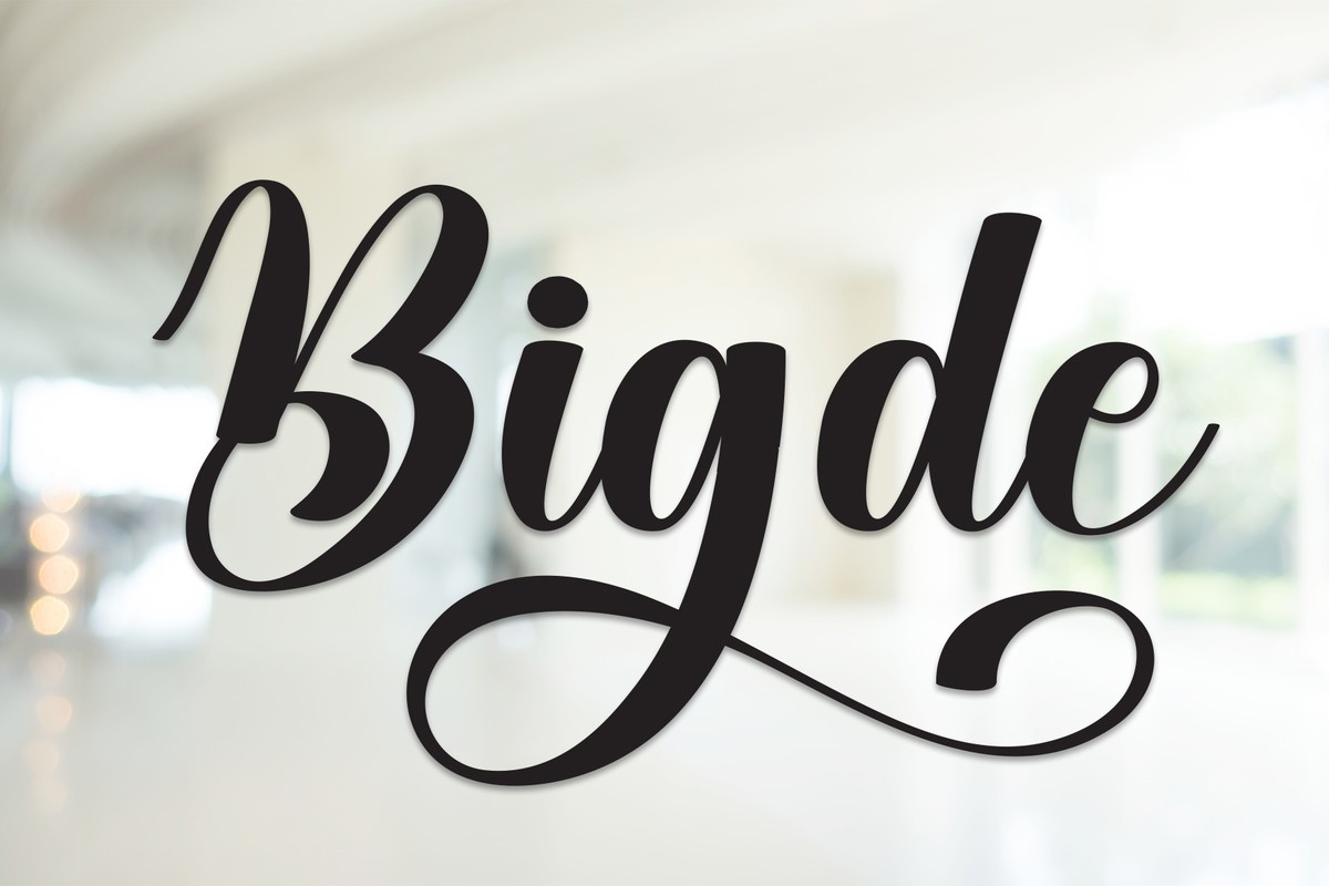 Bigde Font preview