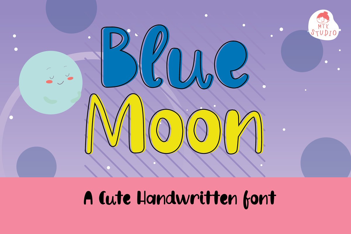 BlueMoon Font preview