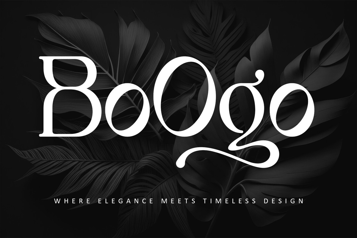 Boogo Font preview