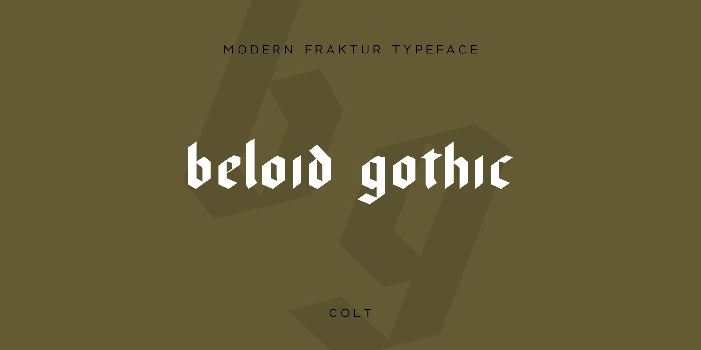 Beloid Gothic Font preview