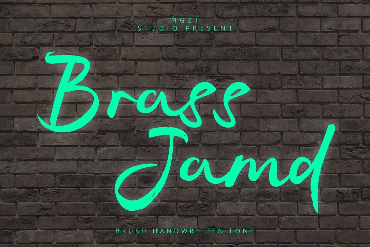 Brass Jamd Font preview