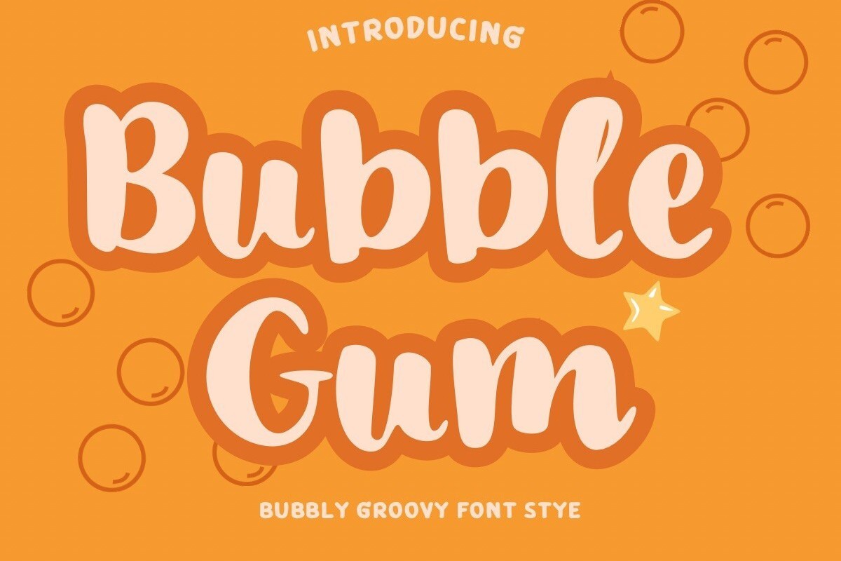 Bubble Gum Font preview