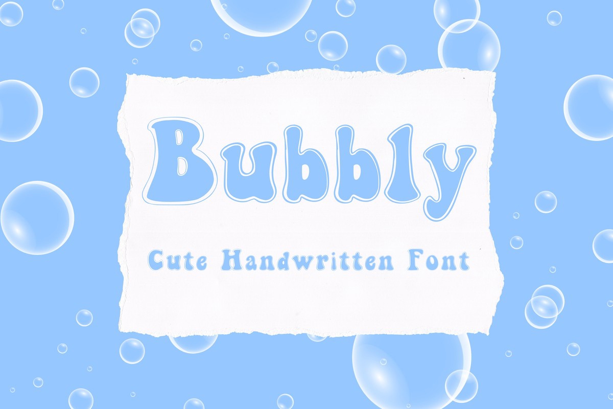 Bubbly Font preview