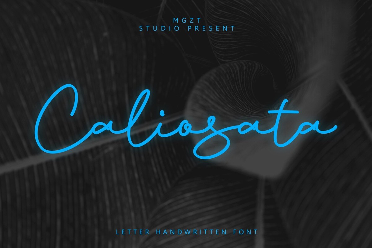 Caliosata Font preview