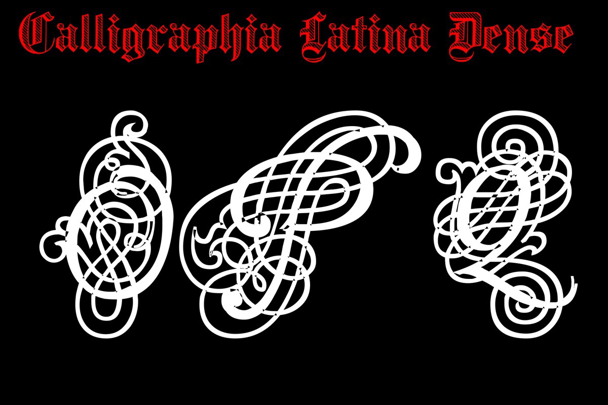 Calligraphia Latina Dense Font preview