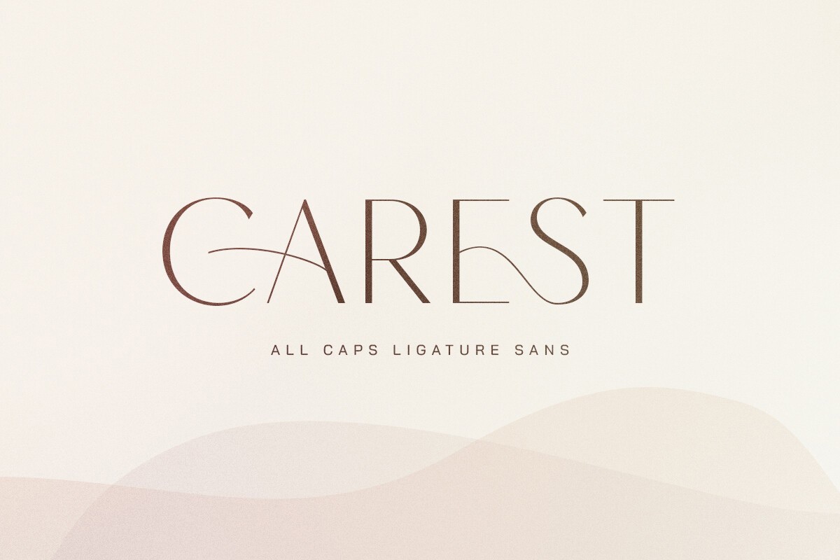 Carest Font preview