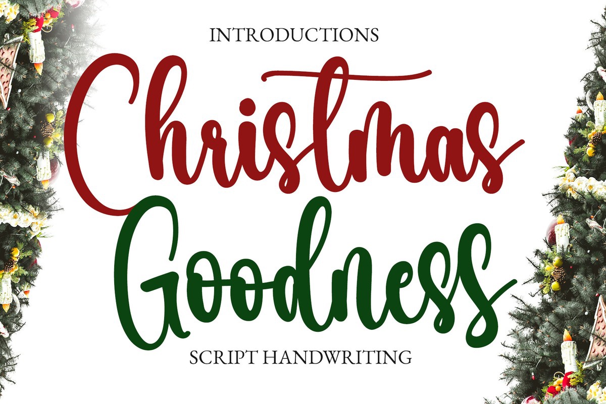 Christmas Goodness Font preview