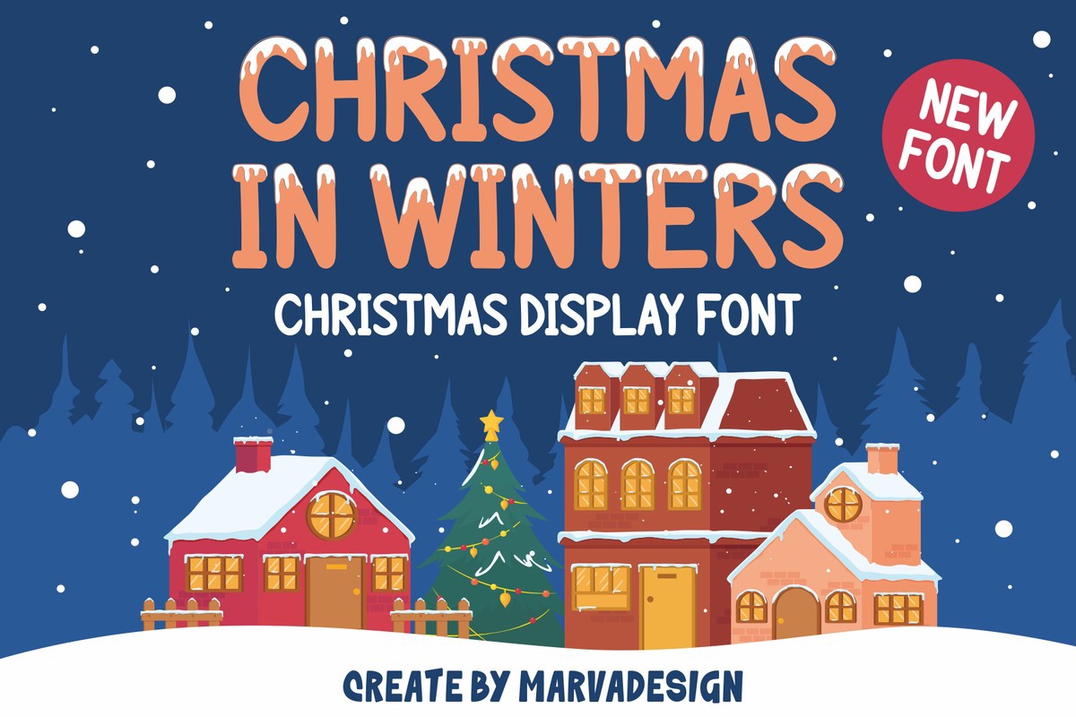 Christmas in Winters Font preview