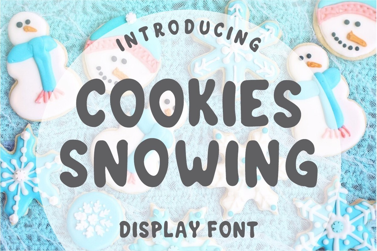 Cookies Snowing Font preview