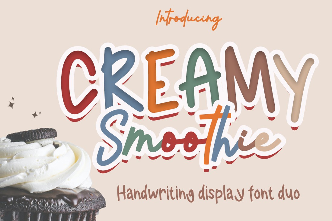 Creamy Smoothie Font preview