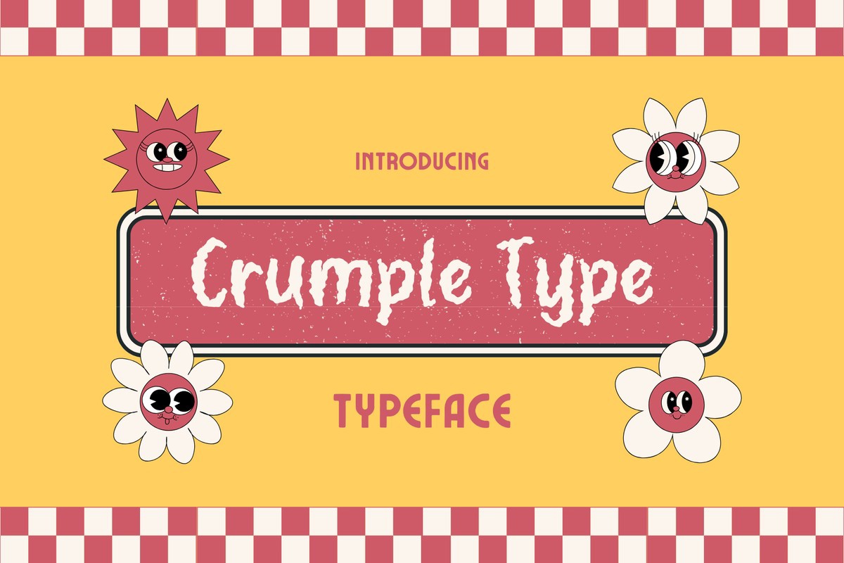 Crumple Type Font preview