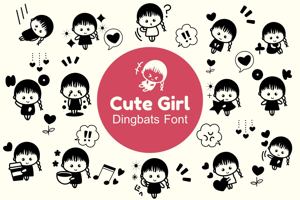 Cute Girl Font preview