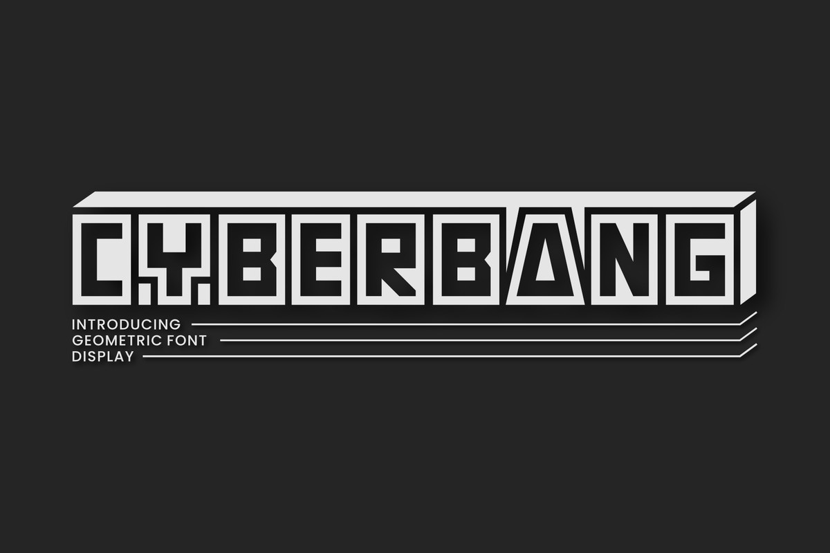 Cyberbang Font preview