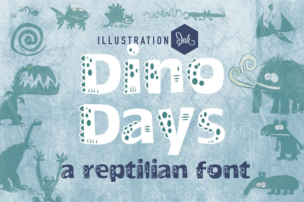 ZP Dino Days Font preview