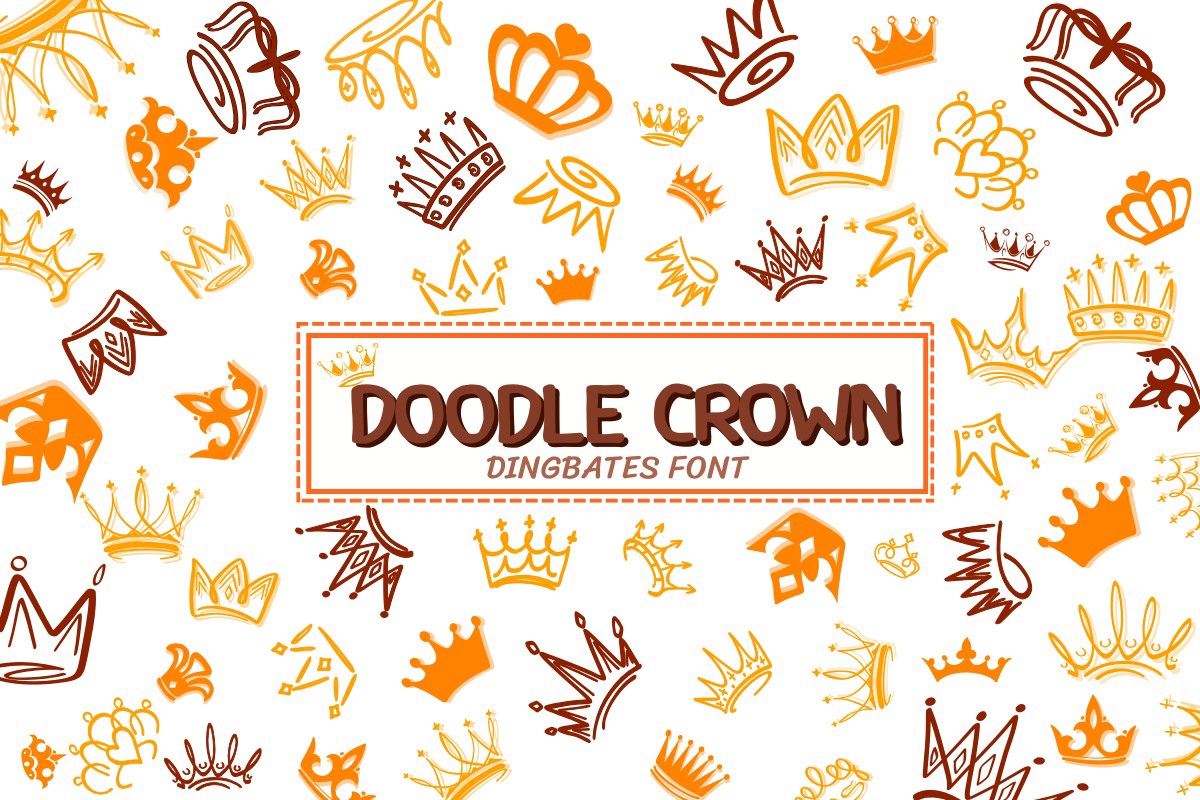 Doodle Crown Font preview