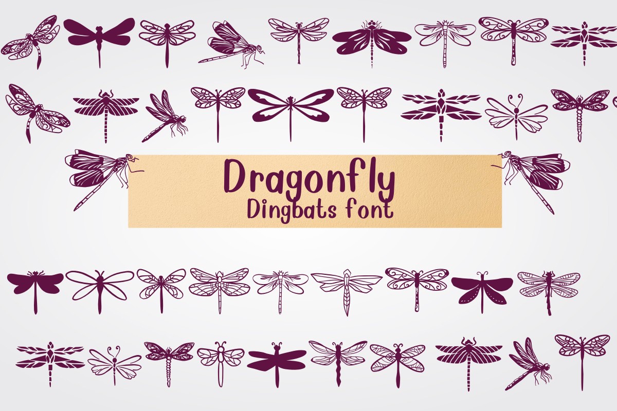 Dragonfly Font preview