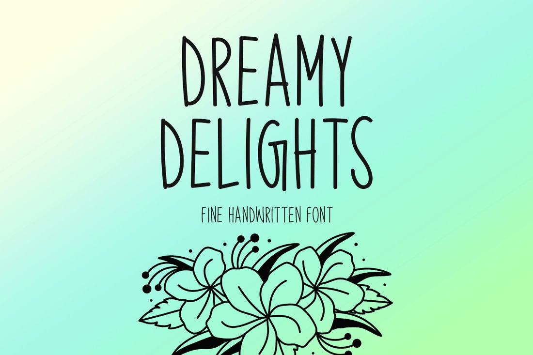 Dreamy Delights Font preview