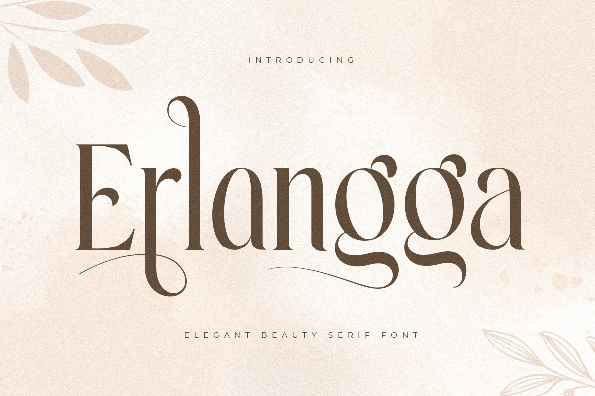 Erlangga Font preview