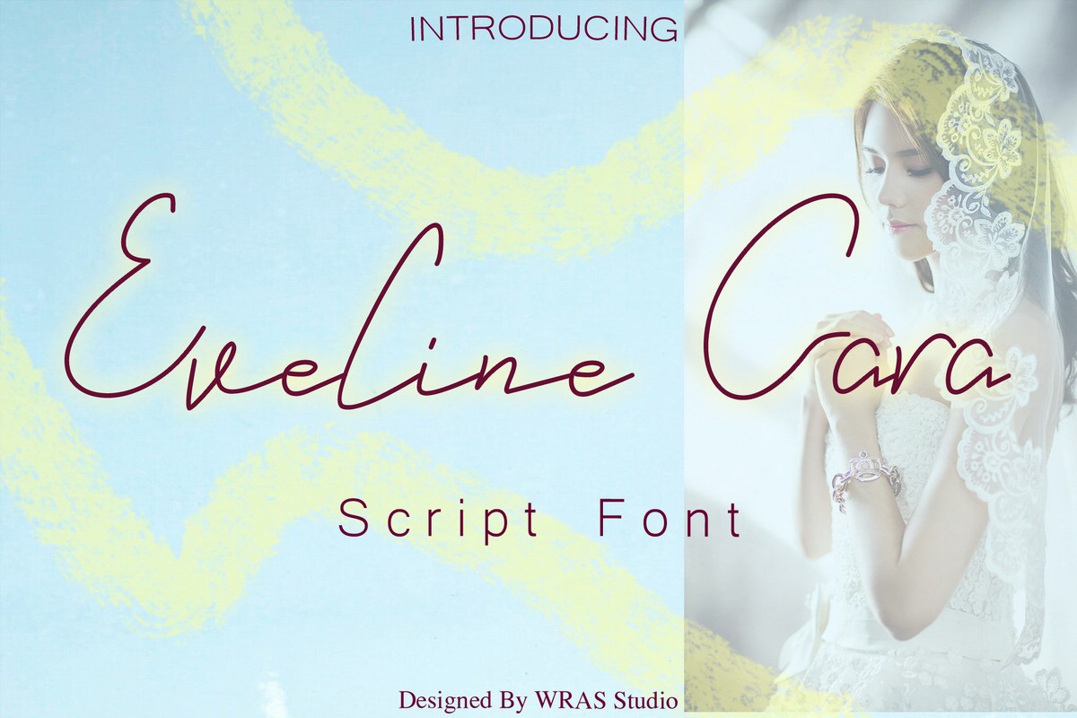 Eveline Cara Font preview