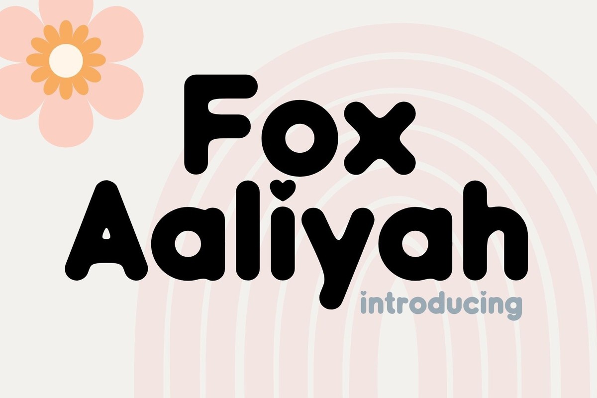 Fox Aaliyah Font preview