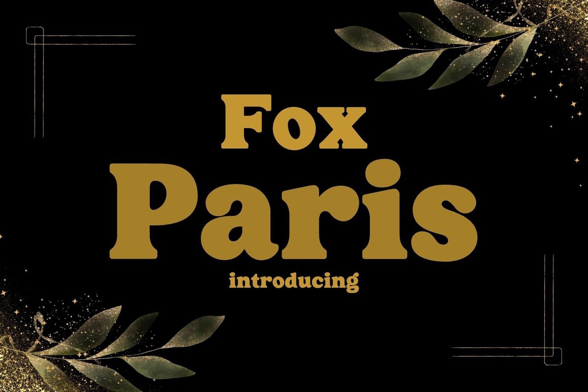 Fox Paris Font preview