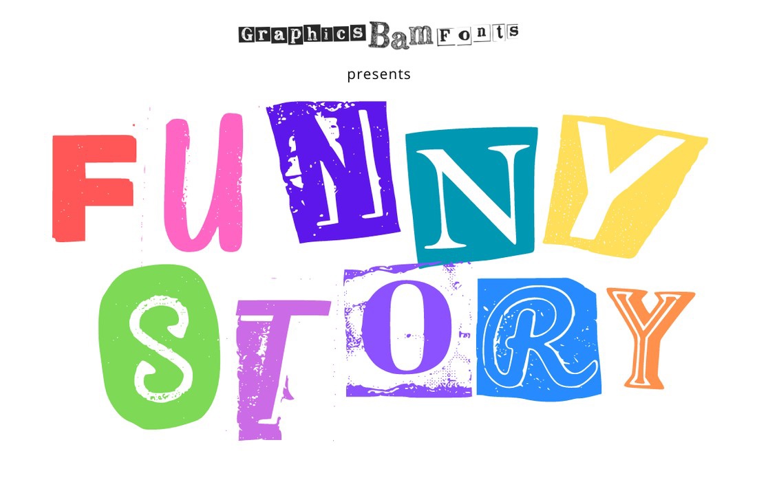 Funny Story Font preview