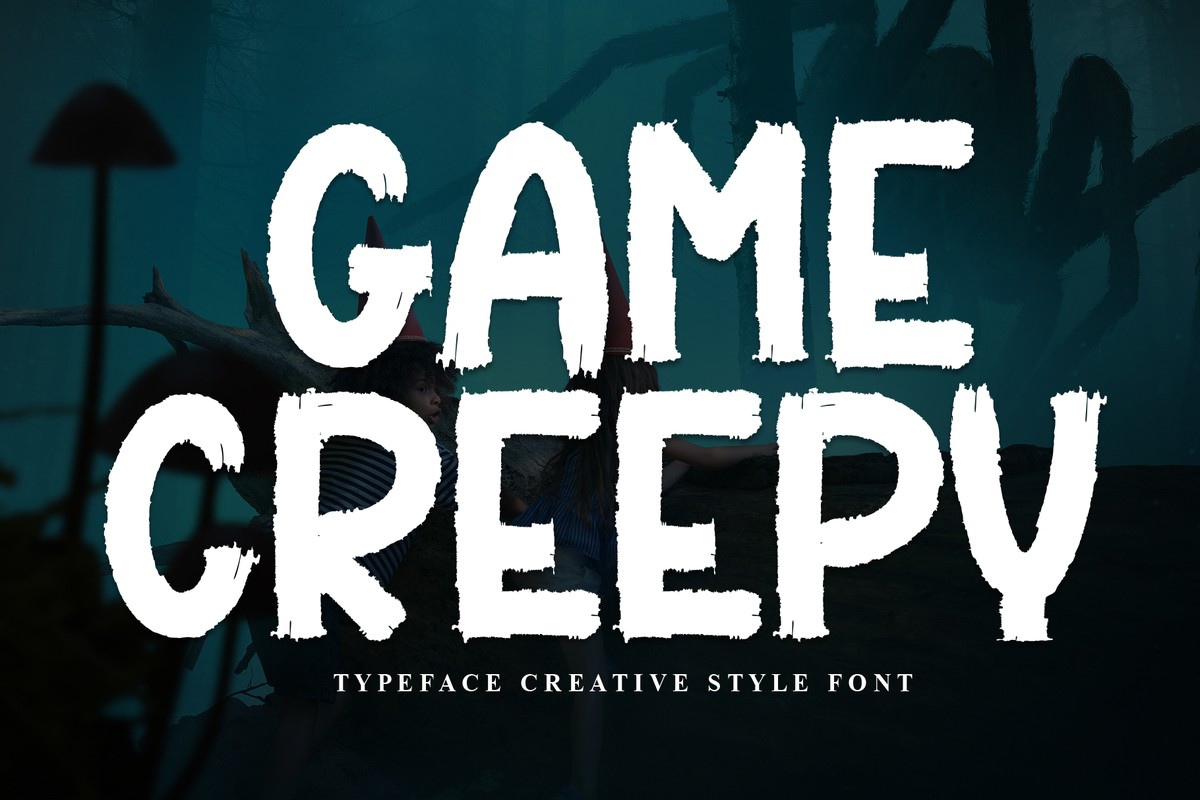 Game Creepy Font preview