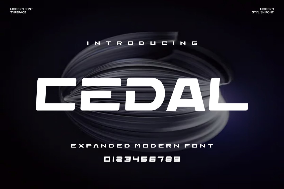 Cedal Font preview