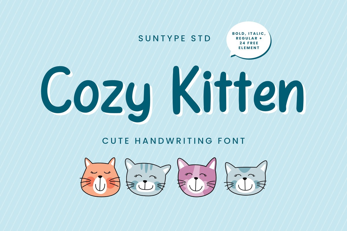 Cozy Kitten Font preview