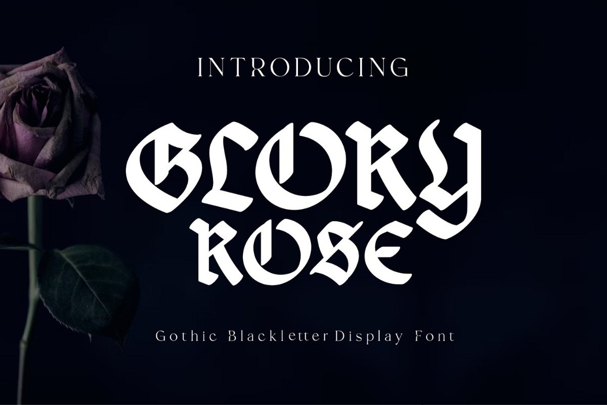 Glory Rose Font preview