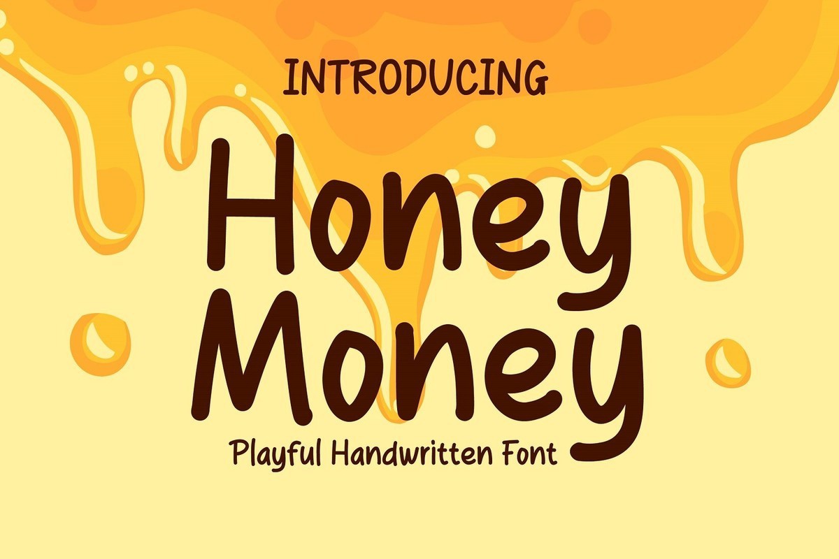 Honey Money Font preview