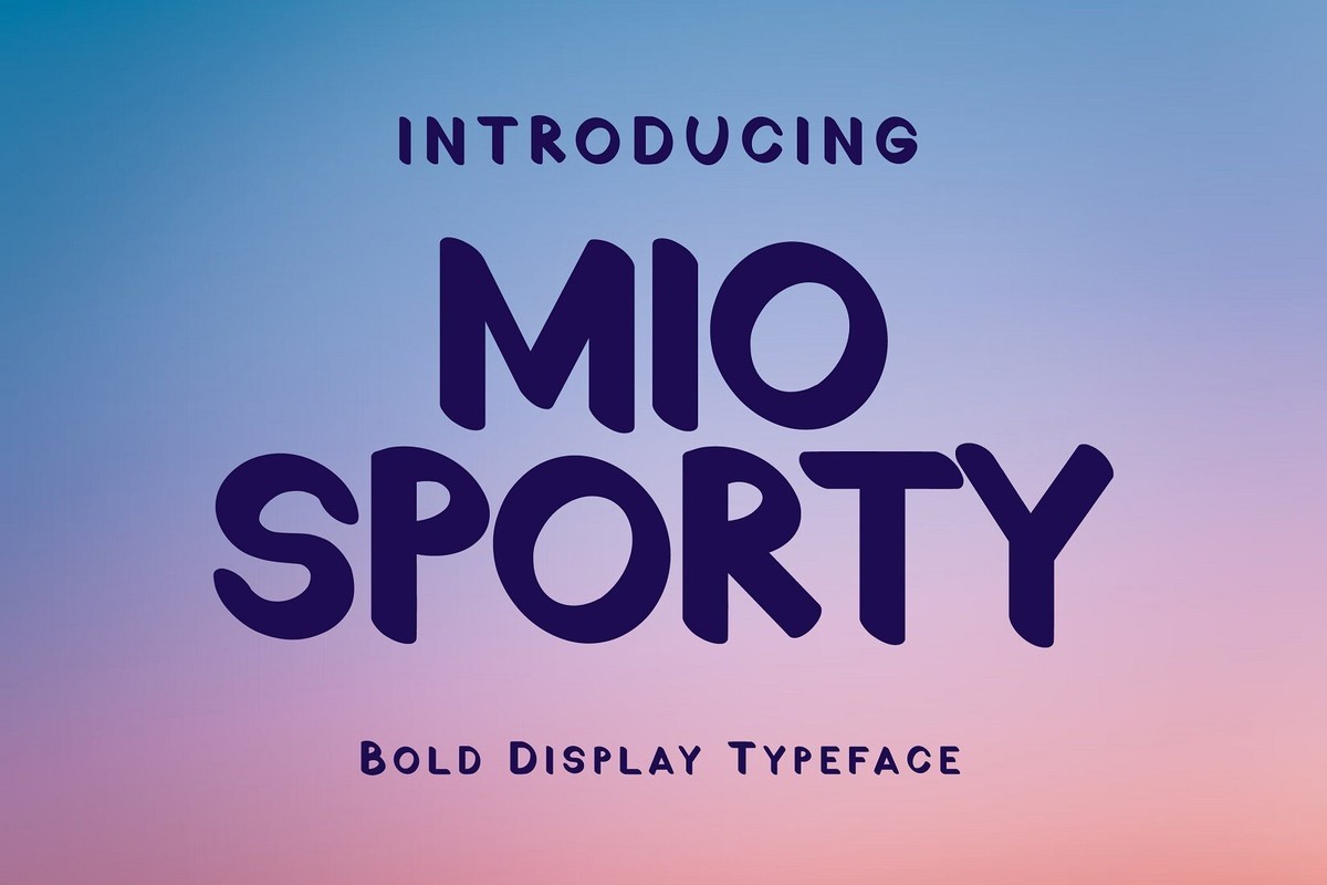 Mio Sporty Font preview