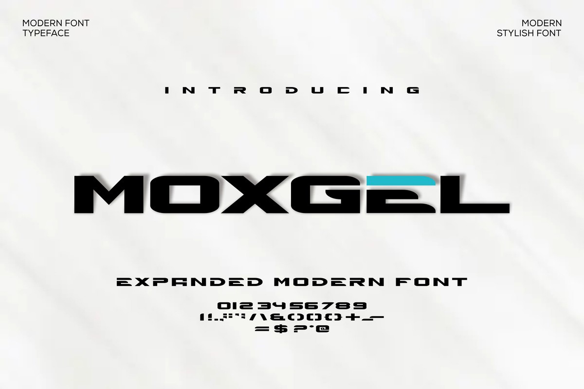 Moxgel Font preview