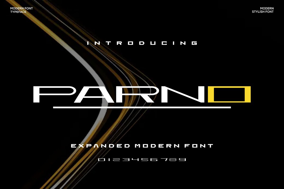 Parno Font preview