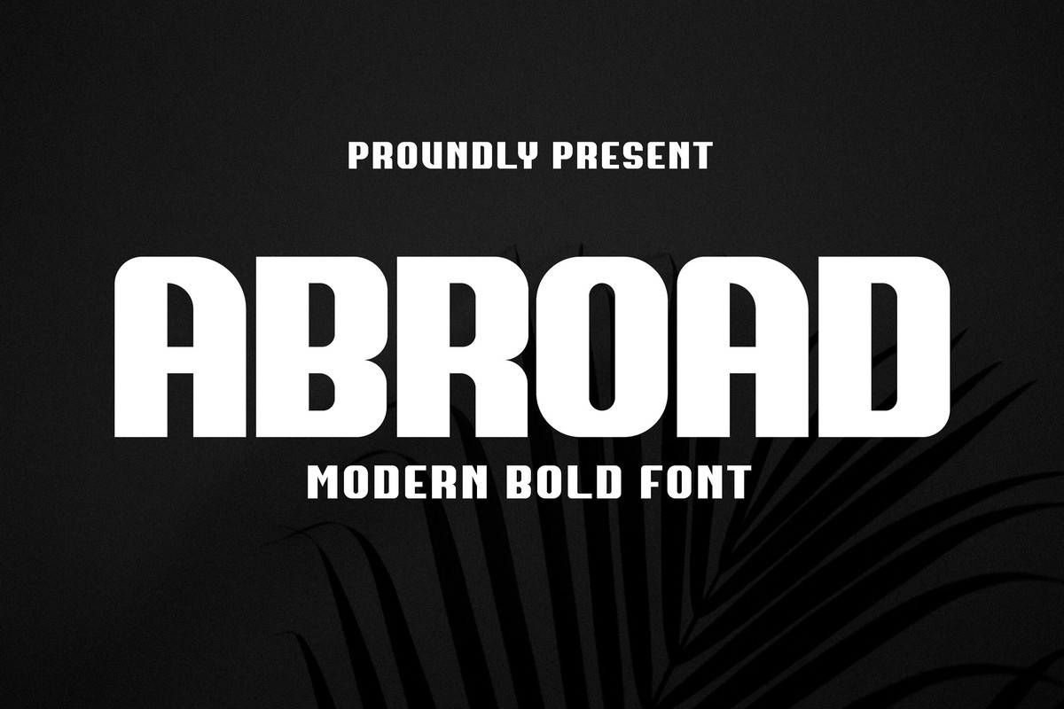 Abroad Font preview