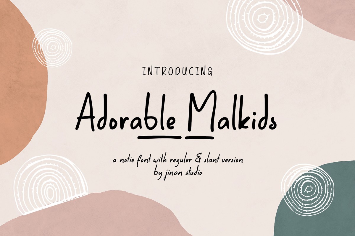 Adorable Malkids Font preview