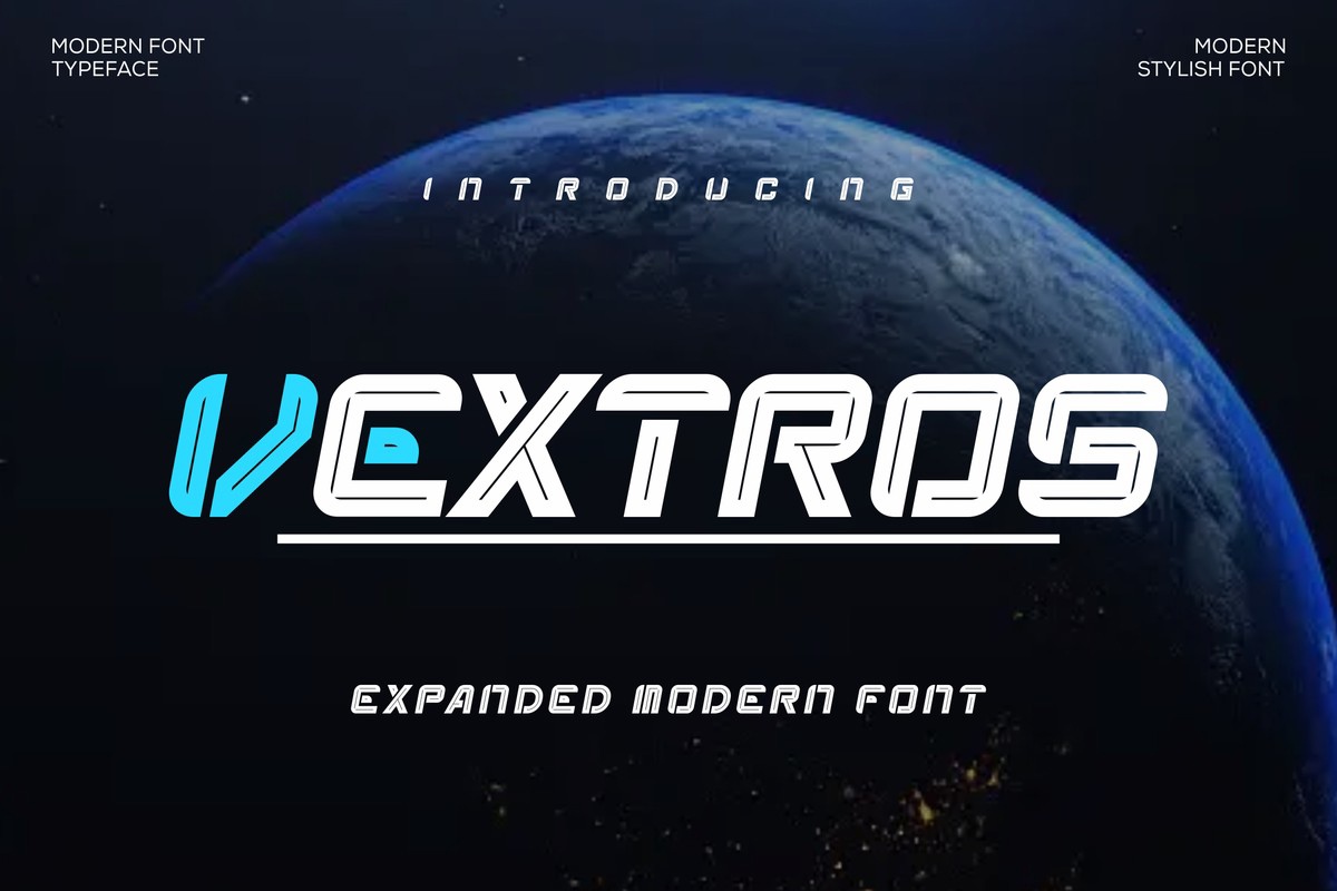 Vextros Font preview