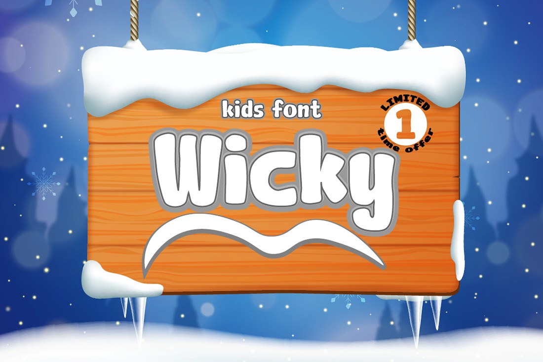 Wicky Font preview