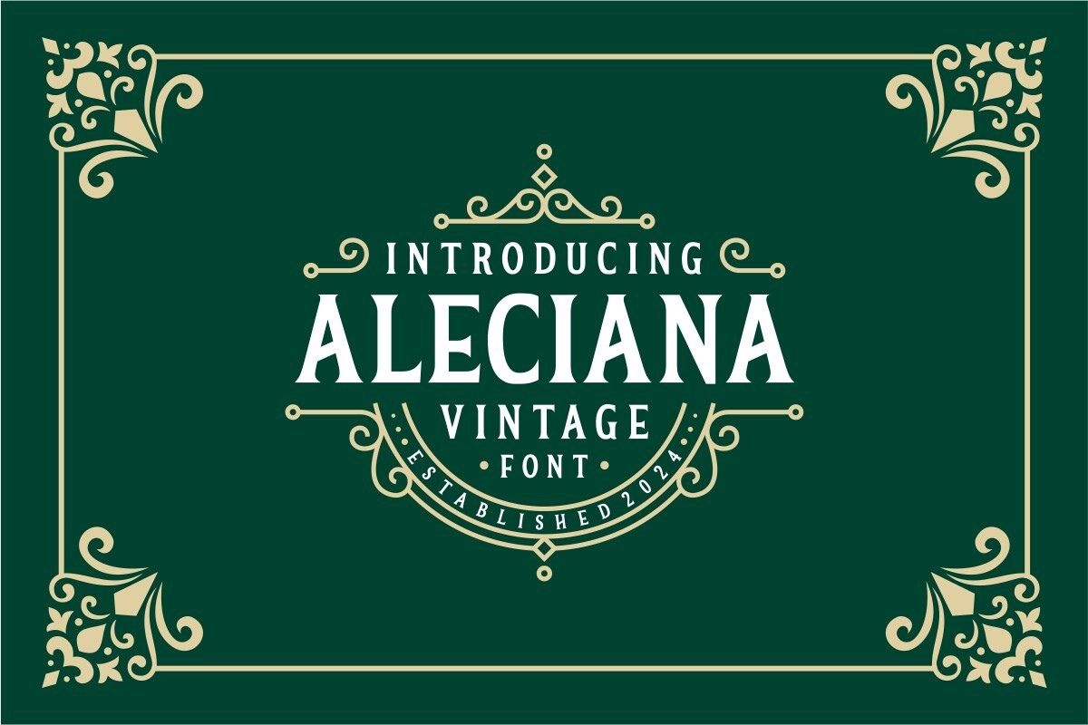 Aleciana Font preview