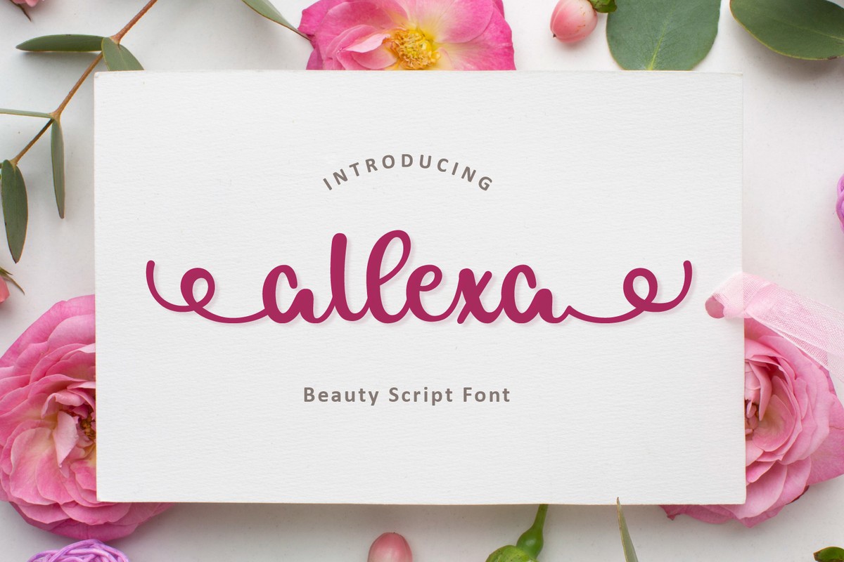 Allexa Font preview