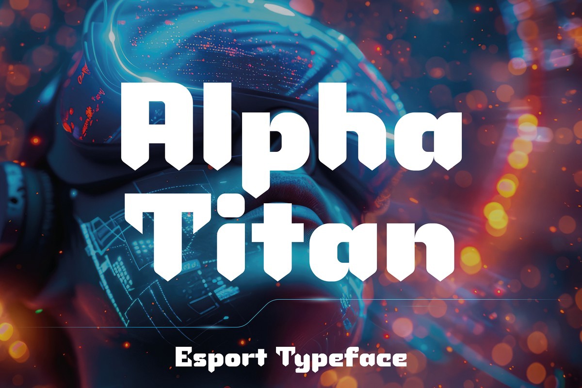 Alpha Titan Font preview