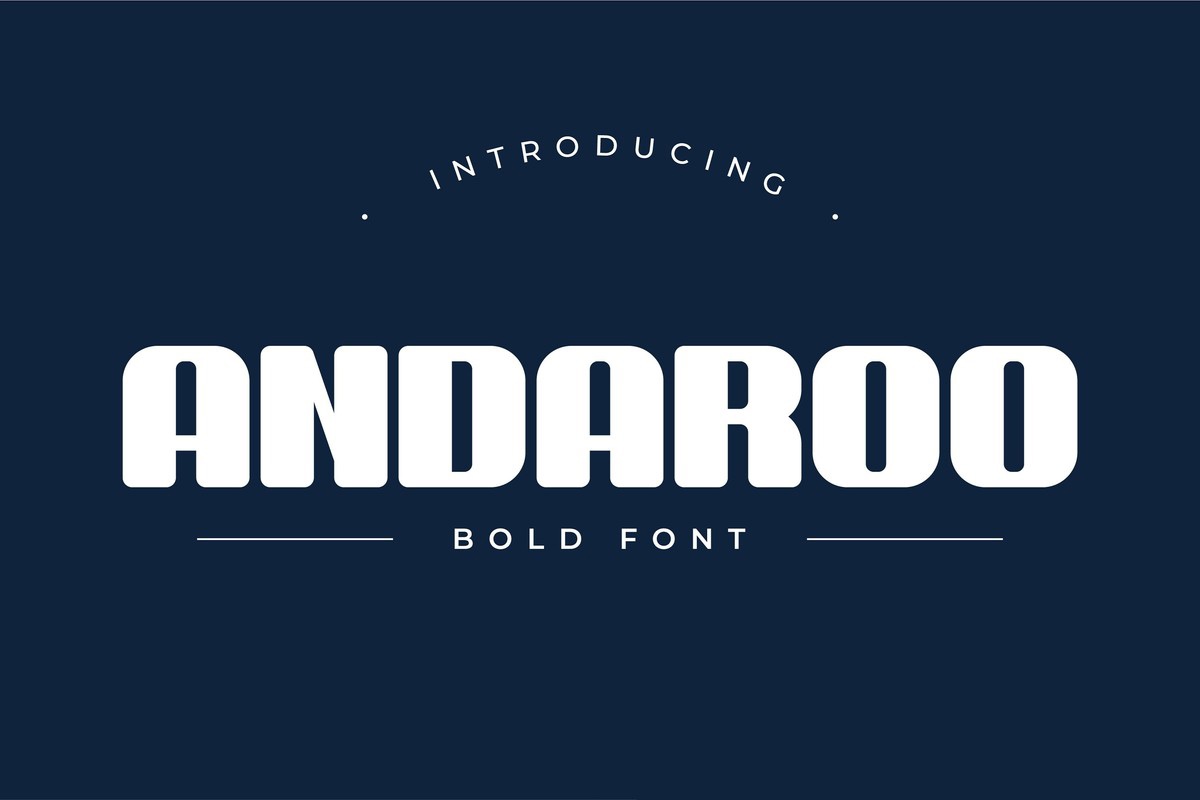 Andaroo Bold Font preview