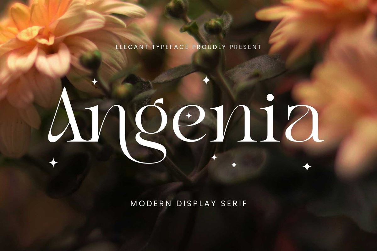 Angenia Font preview