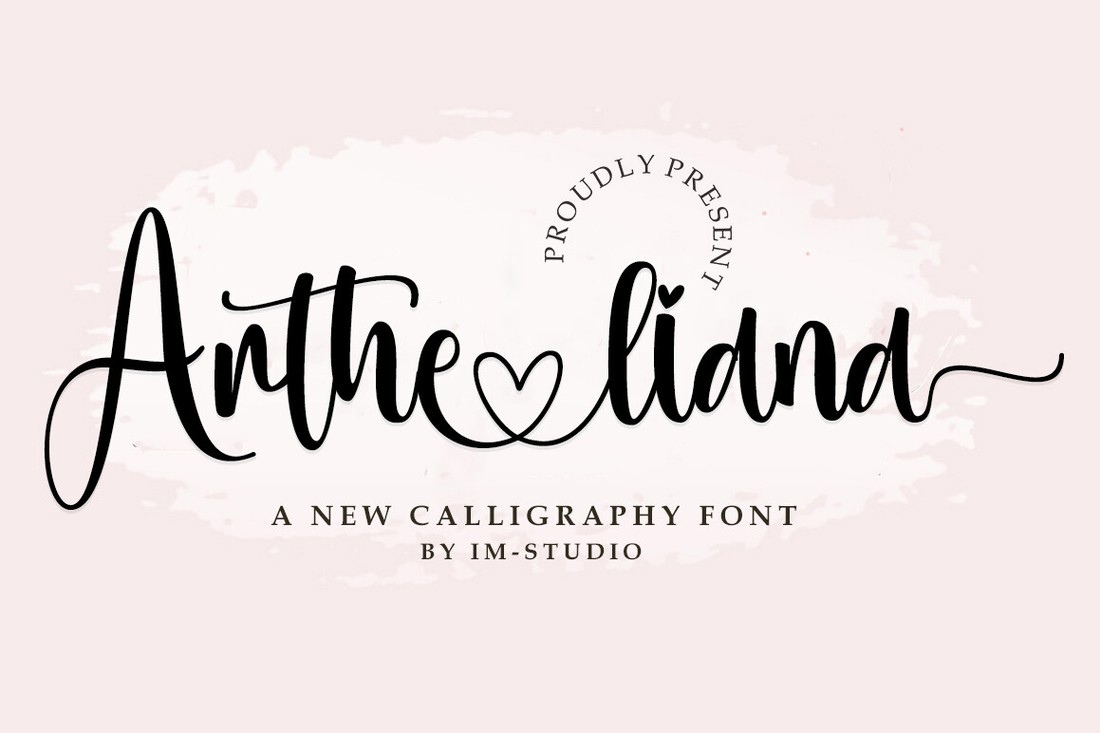 Artheliana Font preview